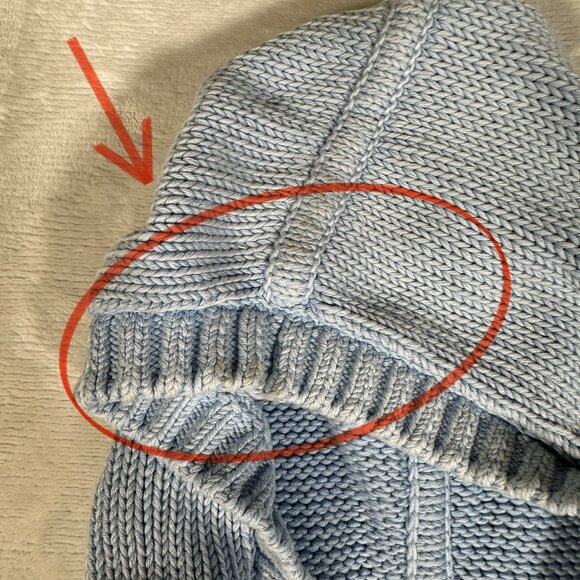 Tommy Bahama Sweater Women Size S Blue Cable Knit Pullover Hooded Long Sleeve - Picture 4 of 8